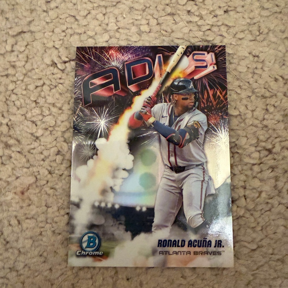 Ronald Acuña Jr. 'Adios' Baseball Card - Chrome